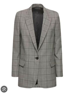 Nili Lotan Anabel Plaid Blazer